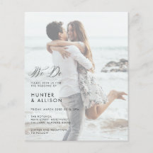 We Do Wedding Photo Invitation