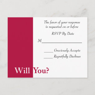 We Do Wedding RSVP Card