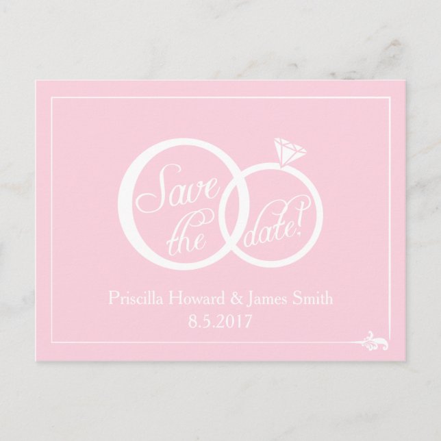 We Do Wedding Save The Date Postcard (Front)