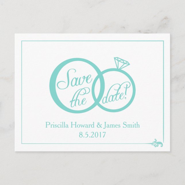 We Do Wedding Save The Date Postcard (white) (Front)