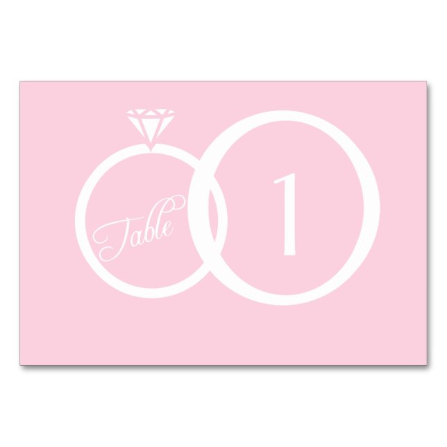 We Do Wedding Table Number (Front)