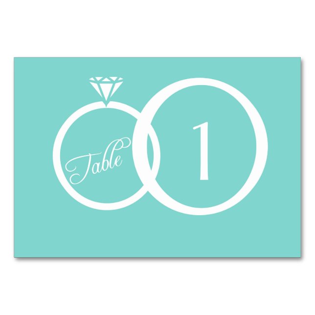 We Do Wedding Table Number (Back)