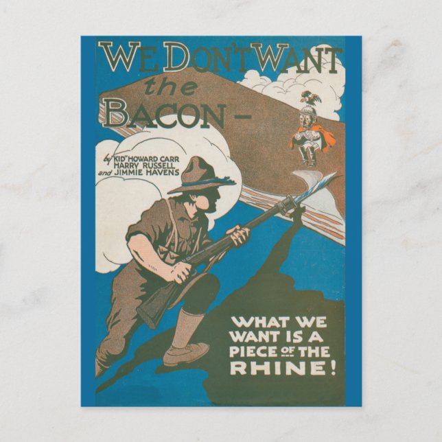 We Don’t Want the Bacon Postcard (Front)