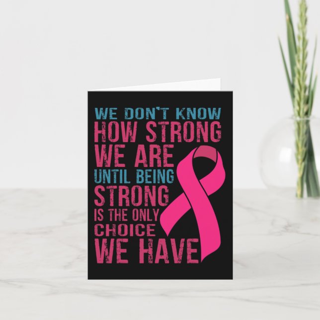 We Don't Know How Strong We Are Card (Front)