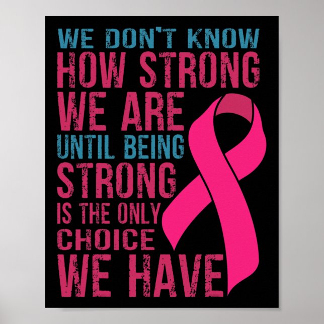 We Don't Know How Strong We Are Poster (Front)