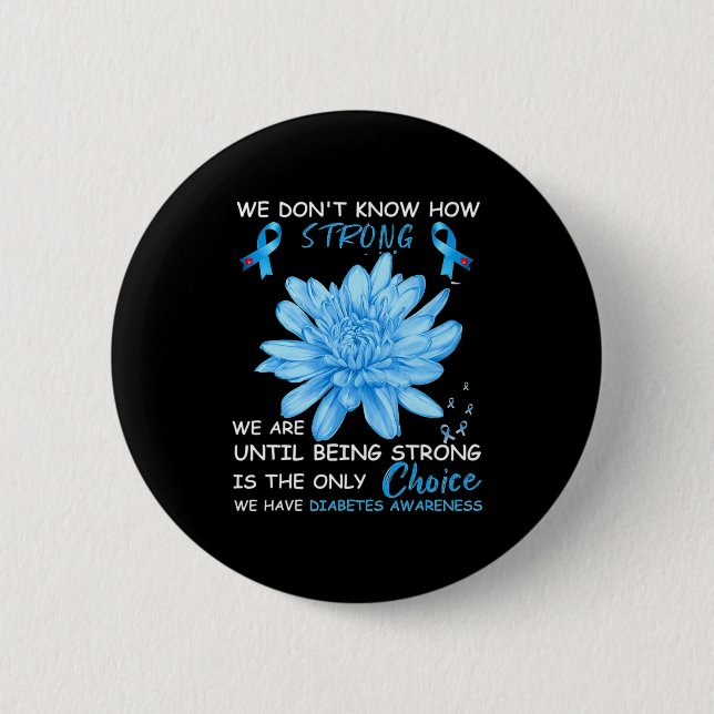 We Dont Know How Strong We Are Until Being Strong  6 Cm Round Badge (Front)