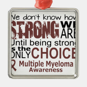 we dont know how we are strong until being strong metal tree decoration