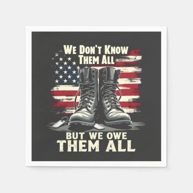 We Don't Know Them All But We Own Them all  Napkin (Front)