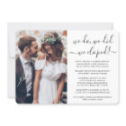 We Eloped 2 Photo Wedding Reception Only Party