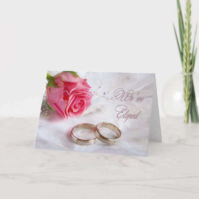 We Eloped Announcement Elopement (Front)