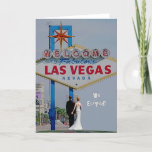WE ELOPED! B&G in Las Vegas Card