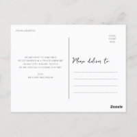 we eloped calligraphy wedding announcement