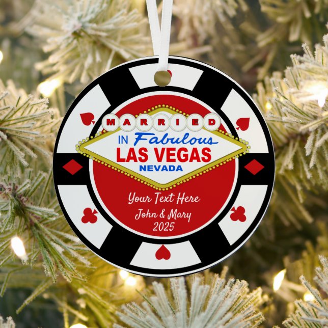 We Eloped in Vegas Ornament (Insitu)