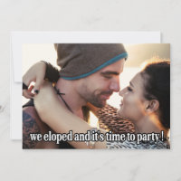We Eloped Modern Wedding Photo