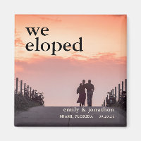 We Eloped Photo Keepsake Announcement