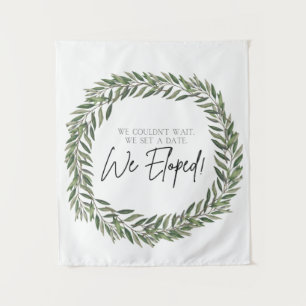 We Eloped Sign Tapestry