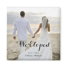We Eloped Wedding keyring Magnet