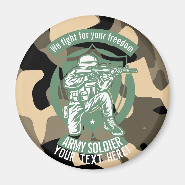 We fight for your freedom magnet (Front)