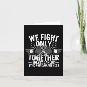 We Fight Only Together Boxing Glove Zebra Eds Awar Card