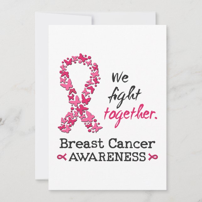 We fight together against Breast Cancer Invitation (Front)