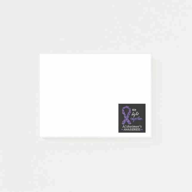We fight together - Alzheimer awareness Post-it Notes (Front)