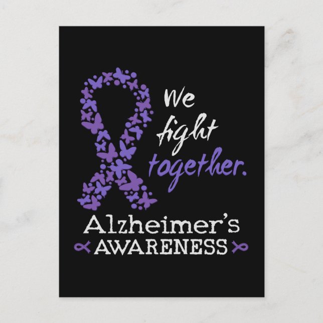 We fight together - Alzheimer awareness Postcard (Front)