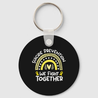 We Fight Together Awareness For Suicide Prevention Key Ring