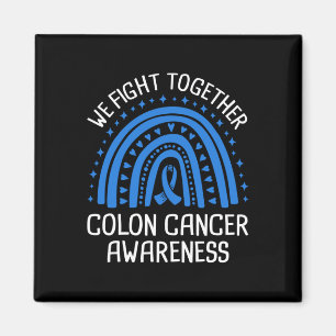 We Fight Together Colon Cancer Awareness Long Slee Magnet