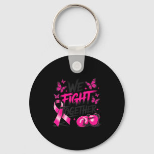 We Fight Together Fighter Gloves Breast Cancer Awa Key Ring