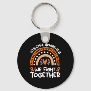 We Fight Together  Leukemia Awareness   Leukemia 3 Key Ring
