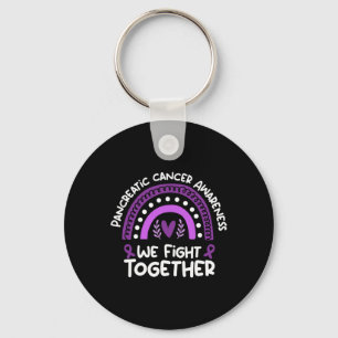We Fight Together Pancreatic cancer Awareness Key Ring