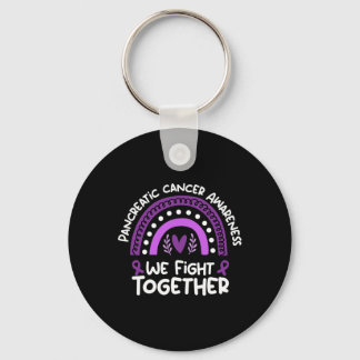 We Fight Together Pancreatic Cancer Awareness  Key Ring