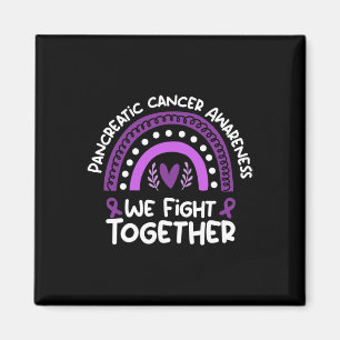 We Fight Together Pancreatic Cancer Awareness Magnet