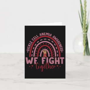 We Fight Together Sickle Cell Anaemia Awareness Sc Card