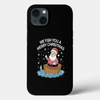 We Fish You A Merry Christmas Fisherman Fishing