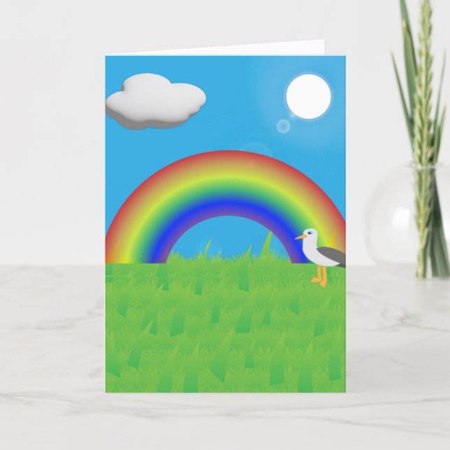 We followed the Rainbow for this Greeting Card (Front)