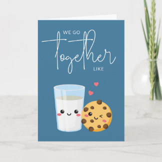 We Go Together Cute Anniversary Card