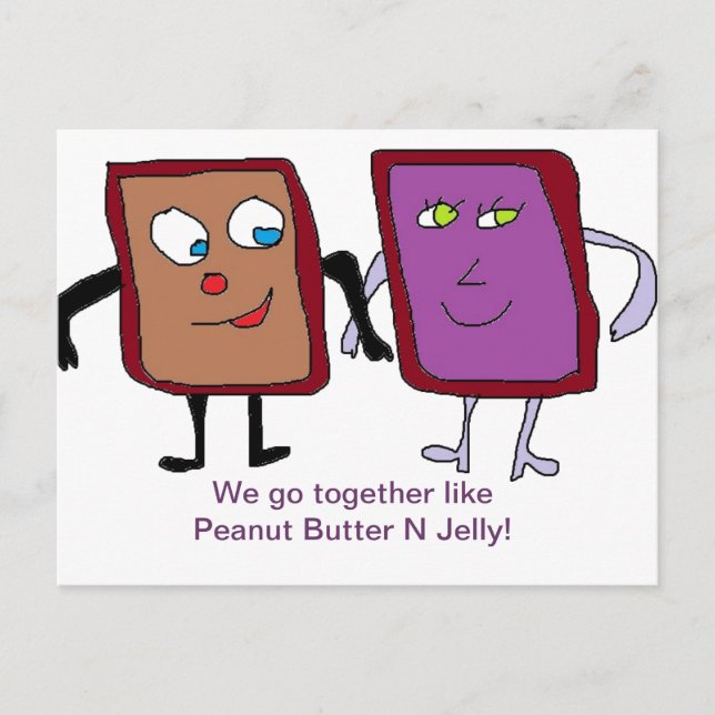 We go together Like....Card Postcard (Front)