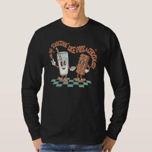 We Go Together Like Milk And Chocolate Happy Valen T-Shirt