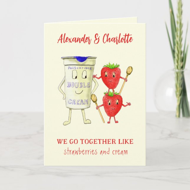 we go together like Valentines couples Quote Card (Front)