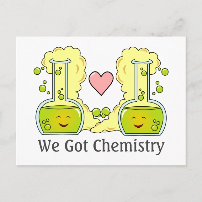 We Got Chemistry Holiday Postcard (Front)