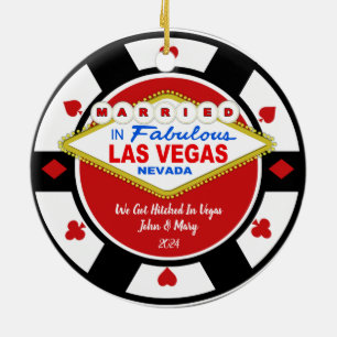 We Got Hitched in Vegas Ornament