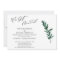 We Got Married Green Painted Leaves Reception-Only