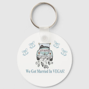 We Got Married in VEGAS Keychain