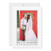 We Got Married Modern Minimalist Simple Wedding