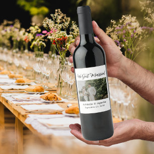 We Got Married Photo Food and Beverage Label Set