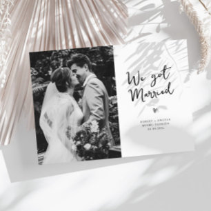 we got married wedding announcement
