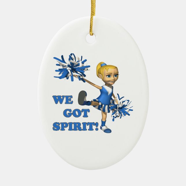 We Got Spirit Ceramic Tree Decoration (Front)