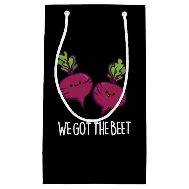 We Got The Beet Funny Vegetable Pun  Small Gift Bag (Front)