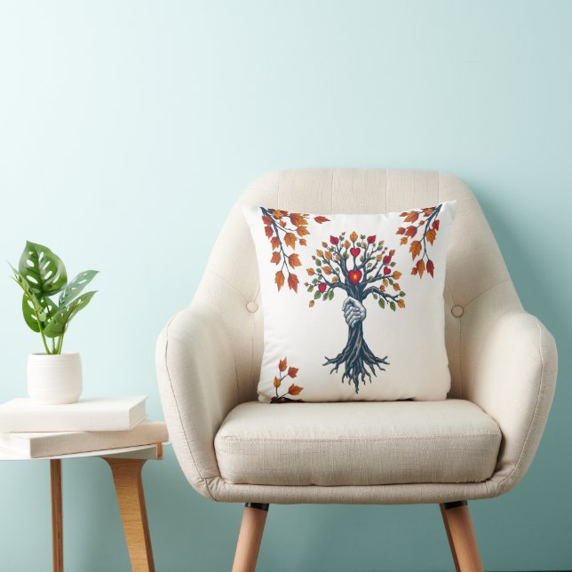 We Grow Together – Symbolic Tree of Unity Cushion (Chair)